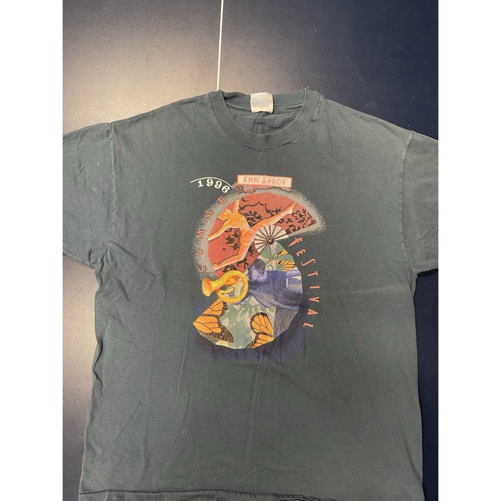 Vintage 1996 Ann Arbor Summer Festival Single Stitch T-shirt XL
